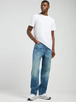 HUGO Blue Nate Relaxed Loose Fit Denim Jeans