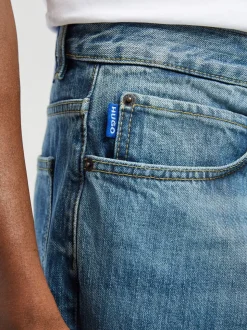HUGO Blue Nate Relaxed Loose Fit Denim Jeans