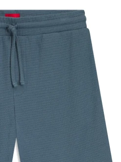 HUGO Blue Waffle Logo Shorts