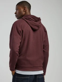 HUGO Brown Waffle Hoodie