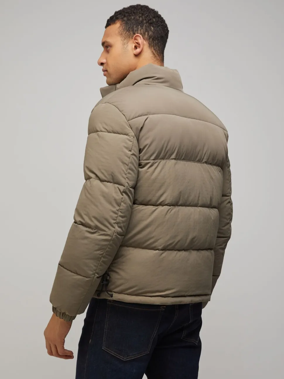 Hugo Grey Logo Puffer Jacket