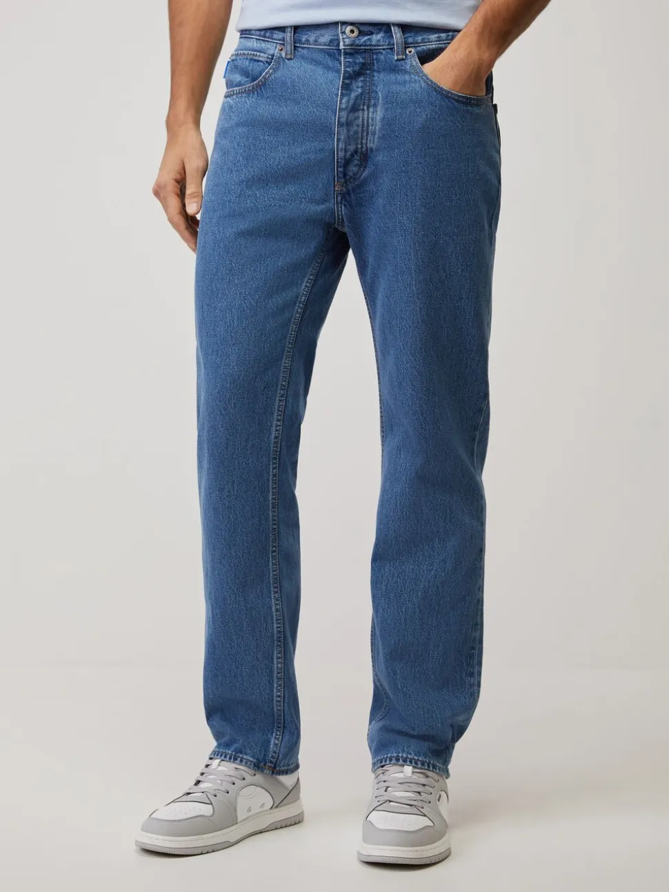 HUGO Light Blue Denim Jonah Straight Fit Denim Jeans