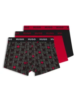 HUGO Red Stretch Cotton Boxers 3 Pack