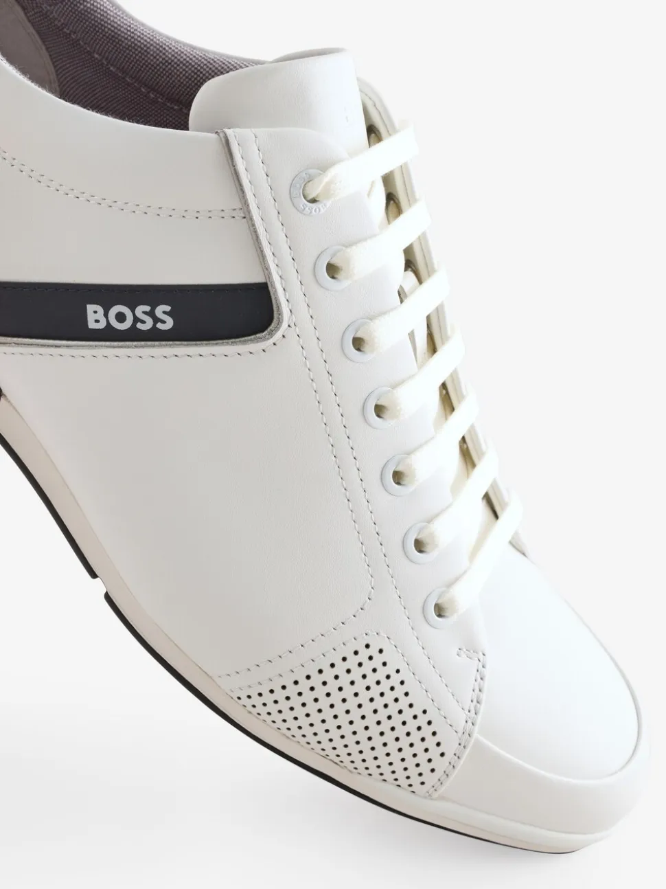 HUGO White Logo Trainers