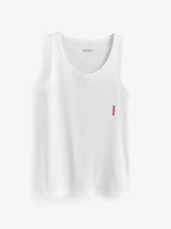 HUGO White Vests 3 Pack