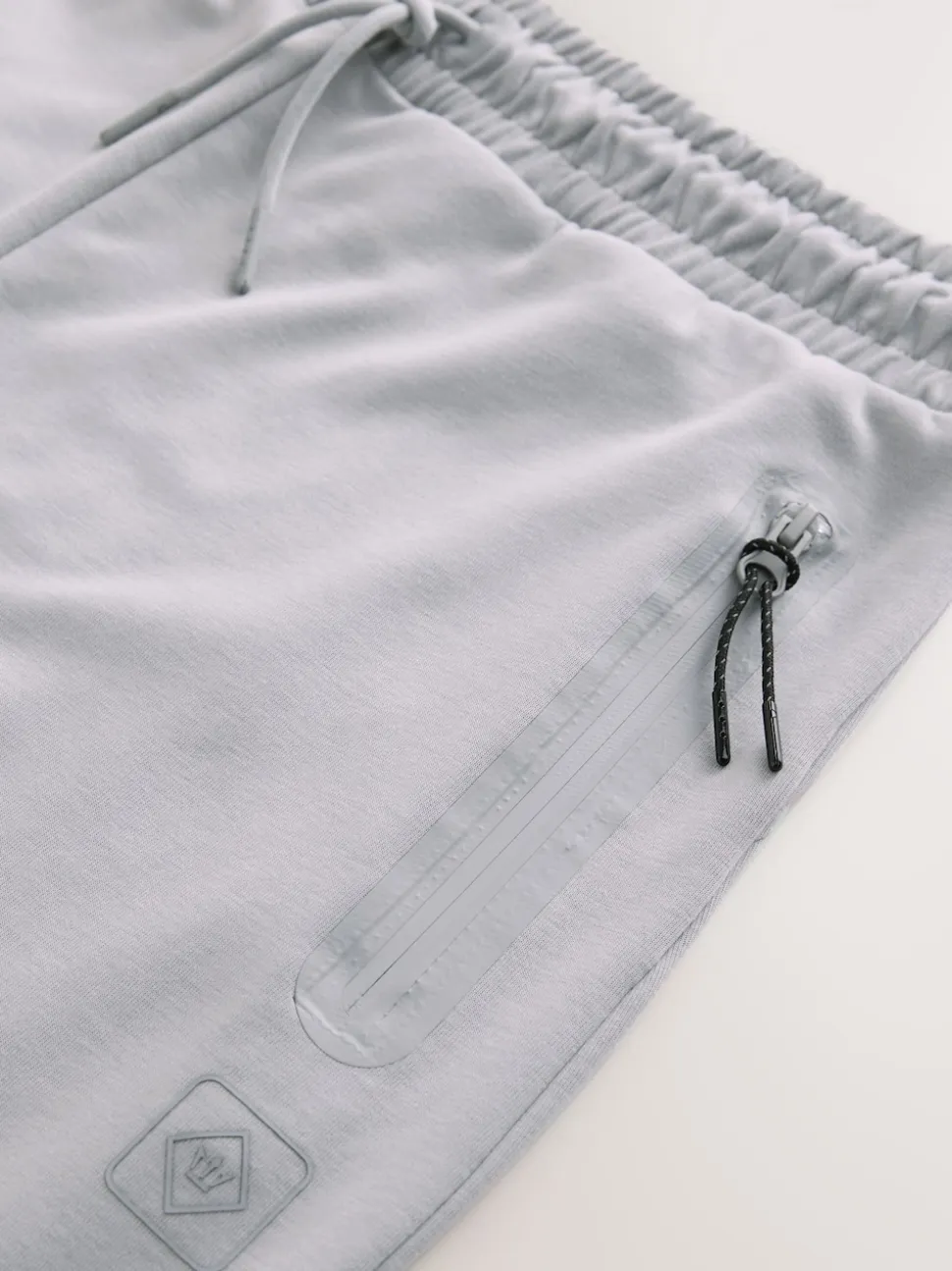 Ice Grey Interlock Soft Touch Cuffed Joggers