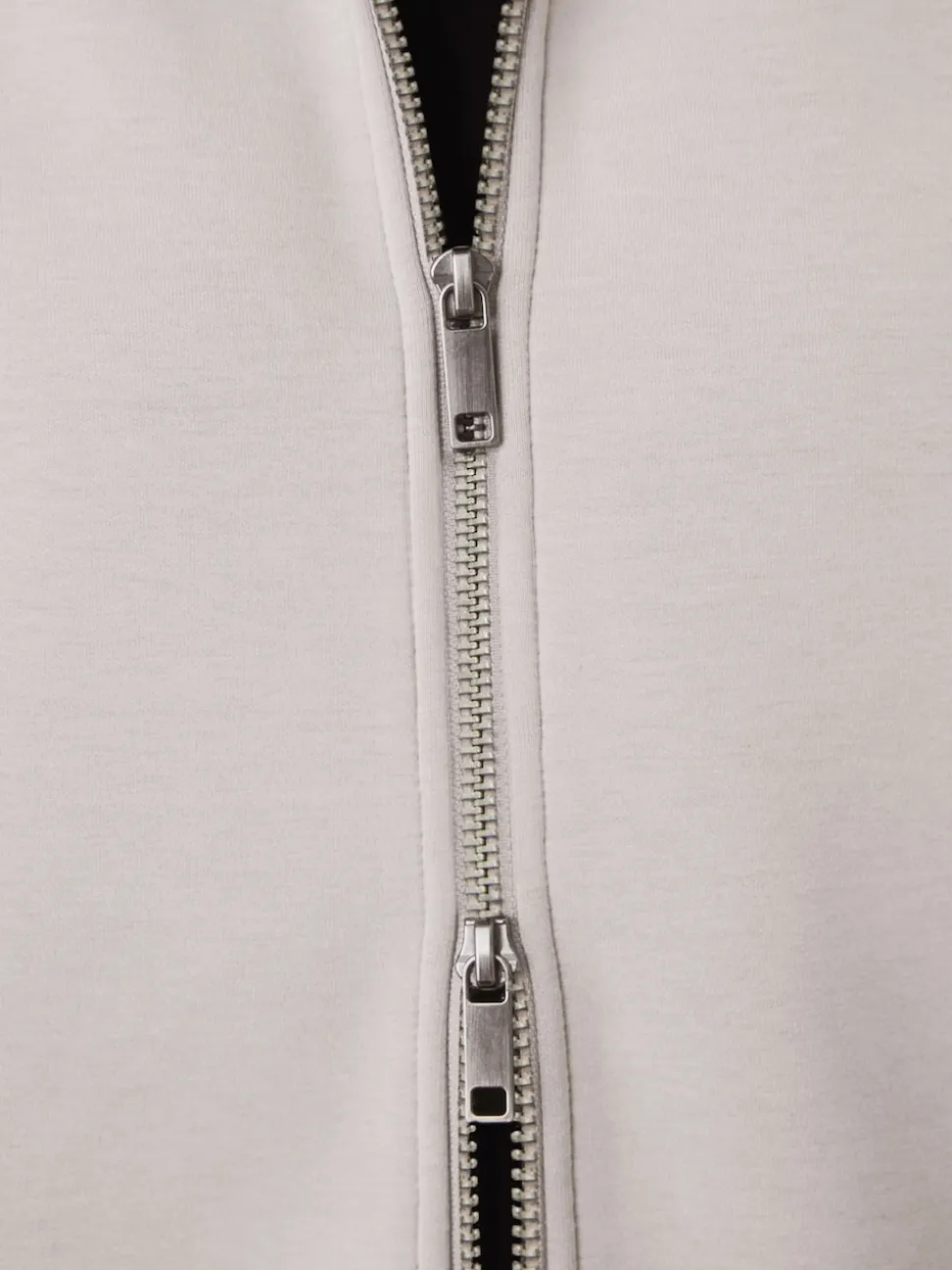 Ice Grey N. Premium Soft Touch Scuba Zip Through Shacket