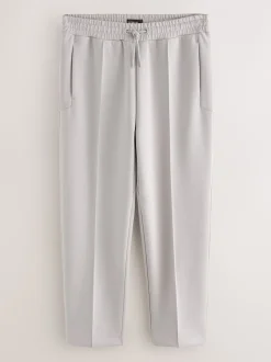 Ice Grey N. Premium Soft Touch Scuba Slim Fit Open Joggers