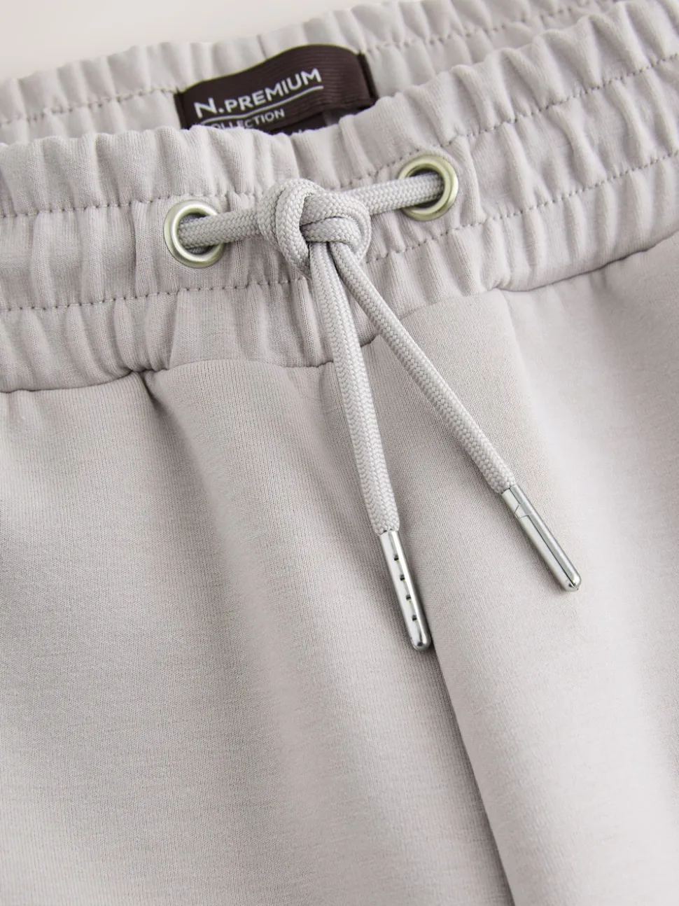 Ice Grey N. Premium Soft Touch Scuba Slim Fit Open Joggers