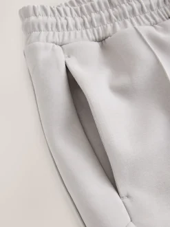 Ice Grey N. Premium Soft Touch Scuba Slim Fit Open Joggers