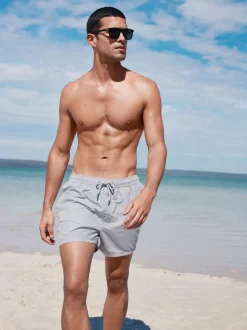 Ice Grey Palm Logo Essential Swim Shorts