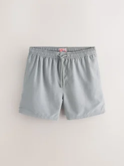 Ice Grey Palm Logo Essential Swim Shorts