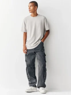 Ice Grey Regular Fit Heavyweight T-Shirt