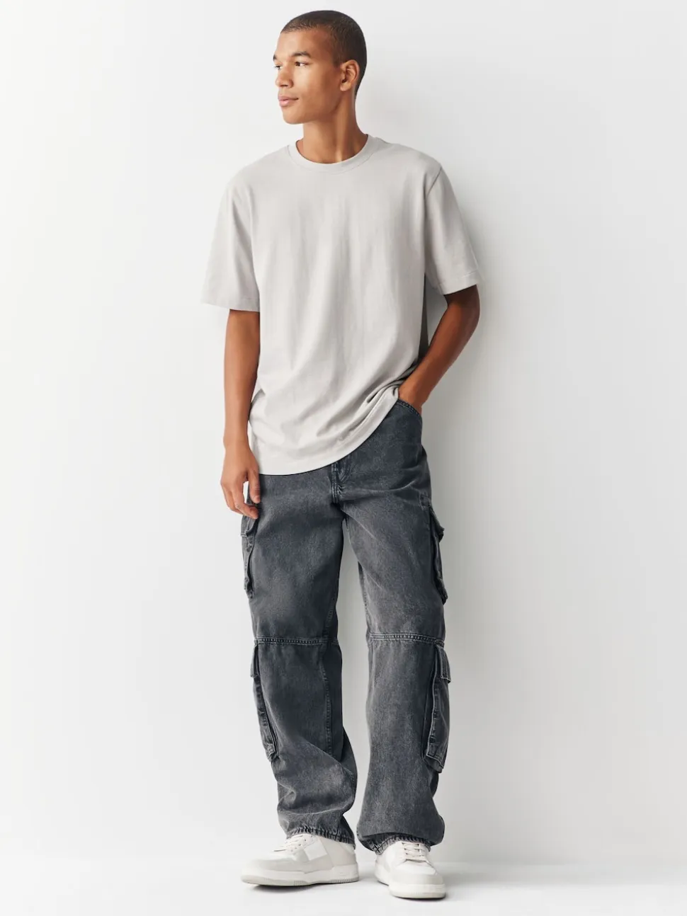 Ice Grey Regular Fit Heavyweight T-Shirt