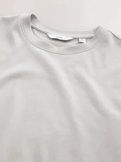 Ice Grey Regular Fit Heavyweight T-Shirt