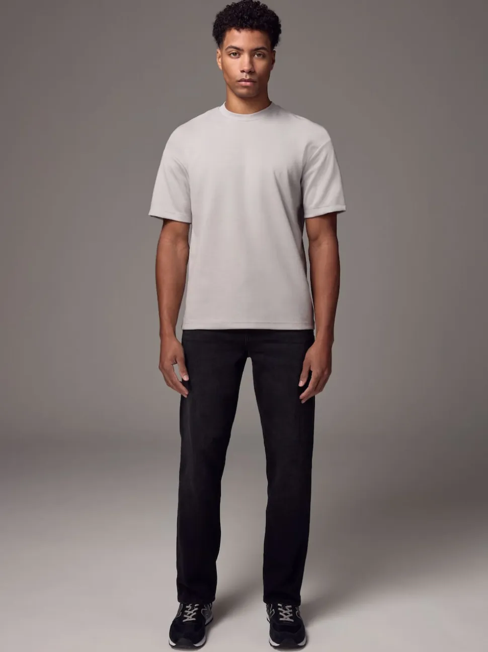 Ice Grey Relaxed Fit Heavyweight T-Shirt