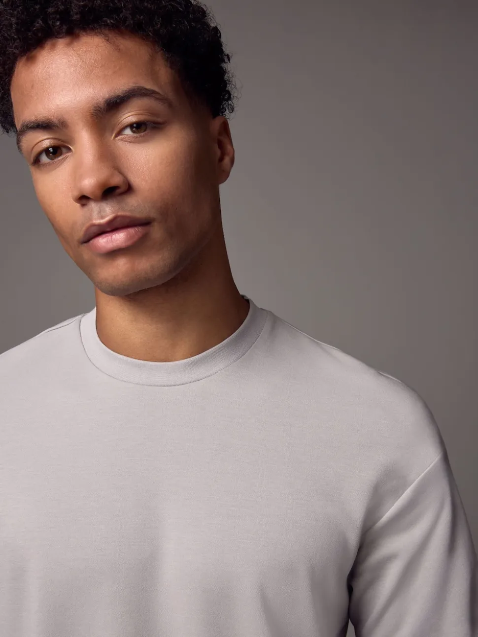 Ice Grey Relaxed Fit Heavyweight T-Shirt