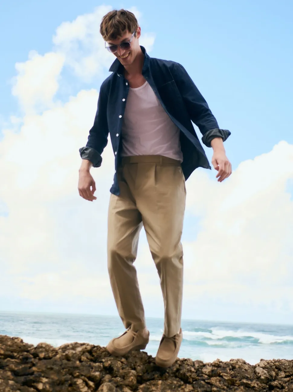 Indigo Blue Long Sleeve Denim Shirt