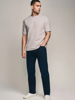 Ink Blue Straight Fit Straight Fit Essential Stretch Jeans