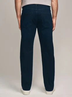Ink Blue Straight Fit Straight Fit Essential Stretch Jeans
