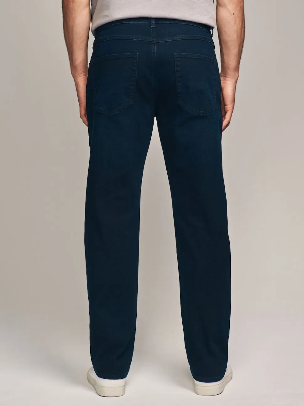 Ink Blue Straight Fit Straight Fit Essential Stretch Jeans