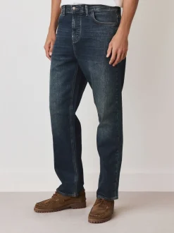 Ink Straight Fit Premium Crosshatch Denim Jeans