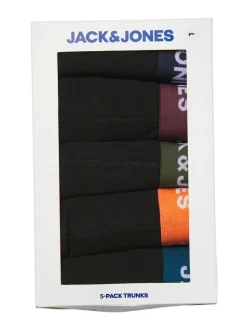 JACK & JONES Black 5 Pack Boxers