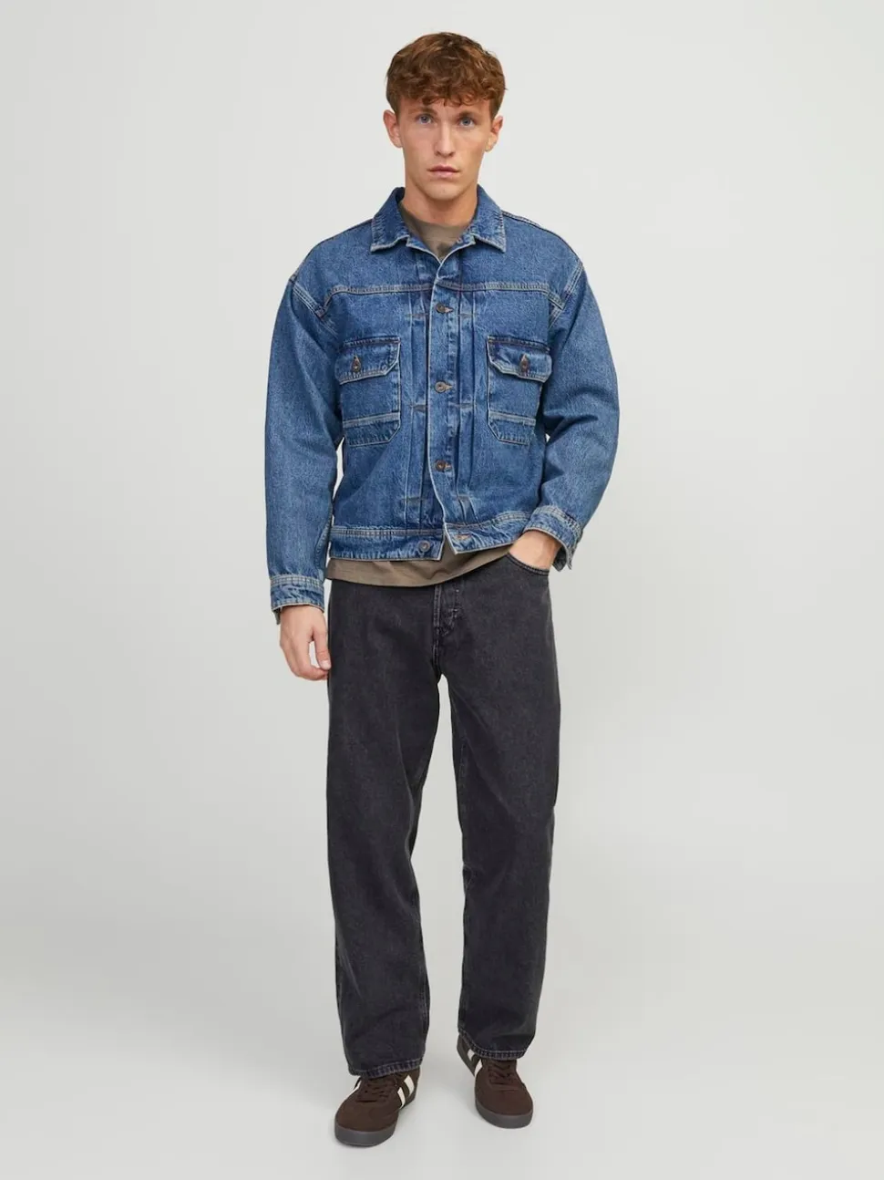 JACK & JONES Black Alex Baggy Fit Jeans
