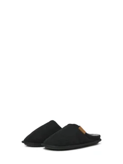 JACK & JONES Black Corduroy Mule Slippers