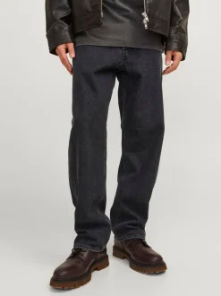 JACK & JONES Black Eddie Loose Fit Jeans