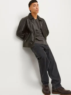 JACK & JONES Black Eddie Loose Fit Jeans