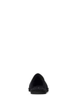 Jack & Jones Black Fleece Lined Mule Slippers