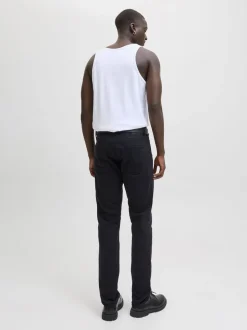 JACK & JONES Black Glenn Slim Fit 5 Pocket Chino Trousers