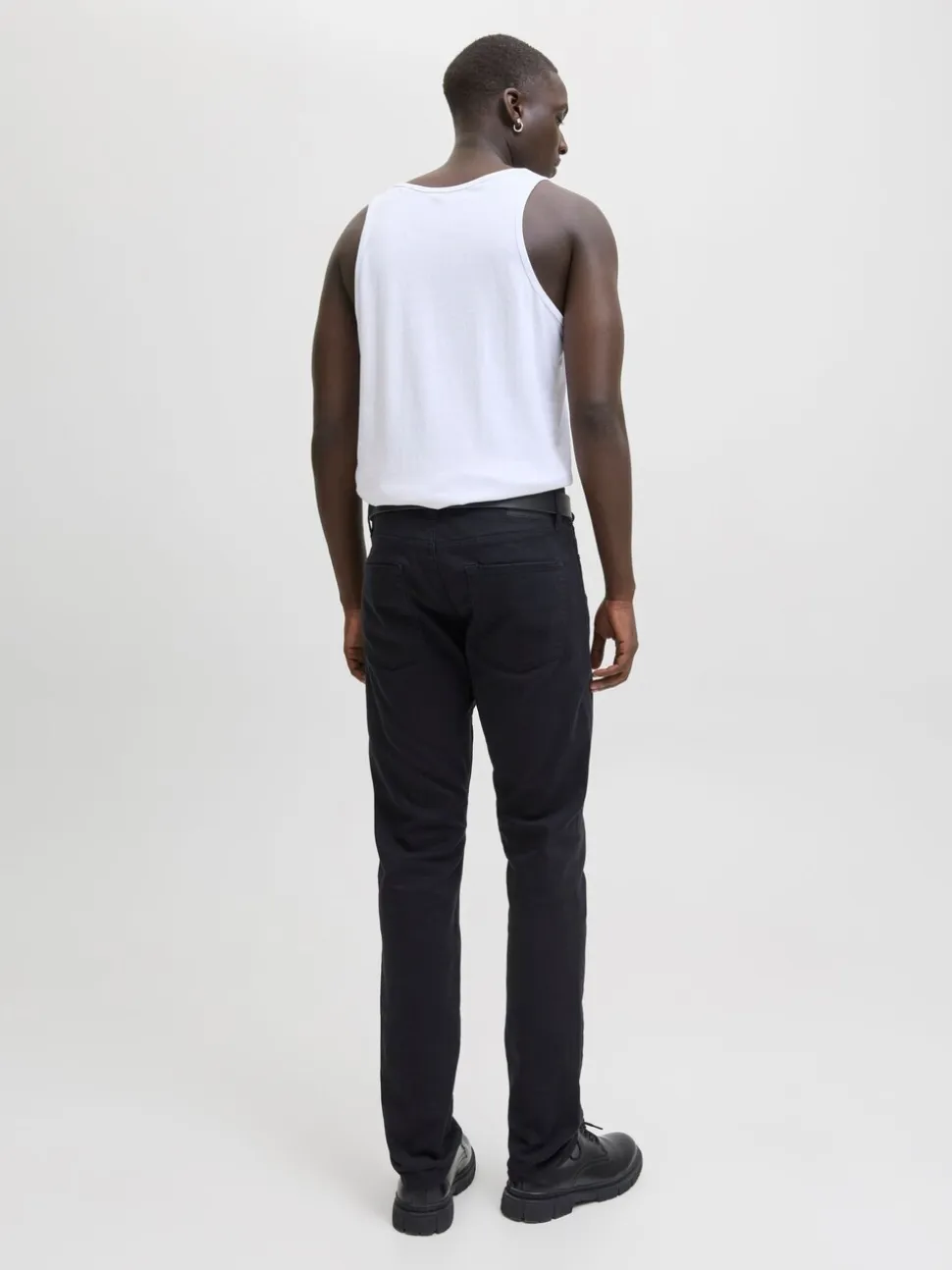 JACK & JONES Black Glenn Slim Fit 5 Pocket Chino Trousers