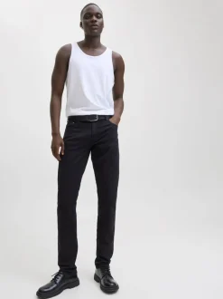 JACK & JONES Black Glenn Slim Fit 5 Pocket Chino Trousers