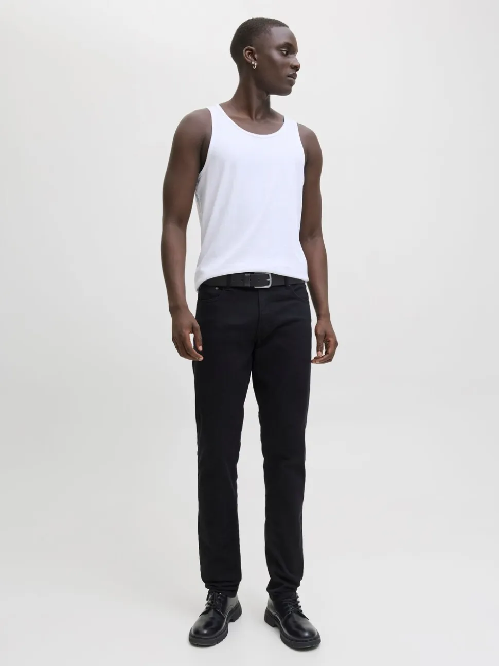 JACK & JONES Black Glenn Slim Fit 5 Pocket Chino Trousers