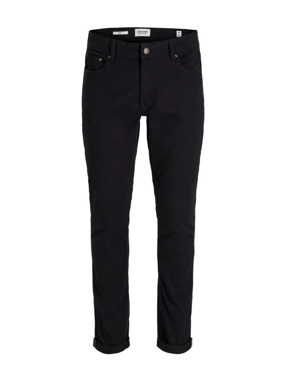 JACK & JONES Black Glenn Slim Fit 5 Pocket Chino Trousers