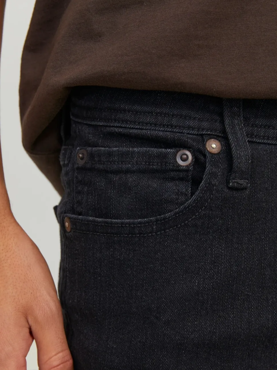 JACK & JONES Black Glenn Slim Fit Jeans