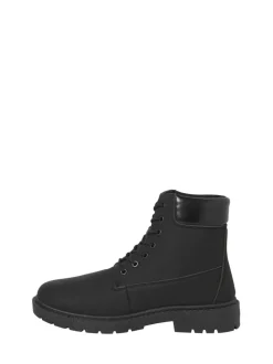 JACK & JONES Black Lace Up Ankle Boots