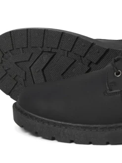 JACK & JONES Black Lace Up Ankle Boots