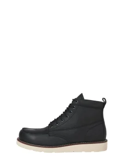 JACK & JONES Black Leather Boots
