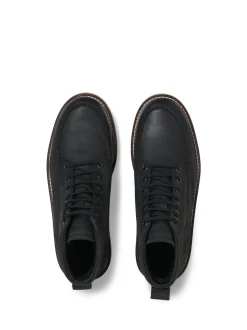 JACK & JONES Black Leather Boots