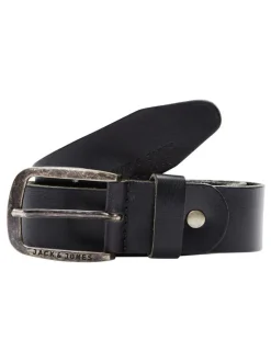 JACK & JONES Black Leather Belt