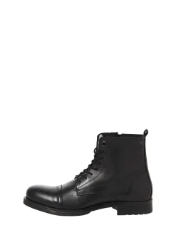 JACK & JONES Black Leather Boots