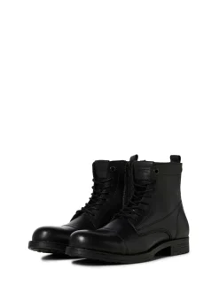 JACK & JONES Black Leather Boots