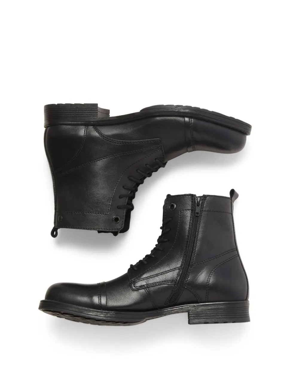 JACK & JONES Black Leather Boots