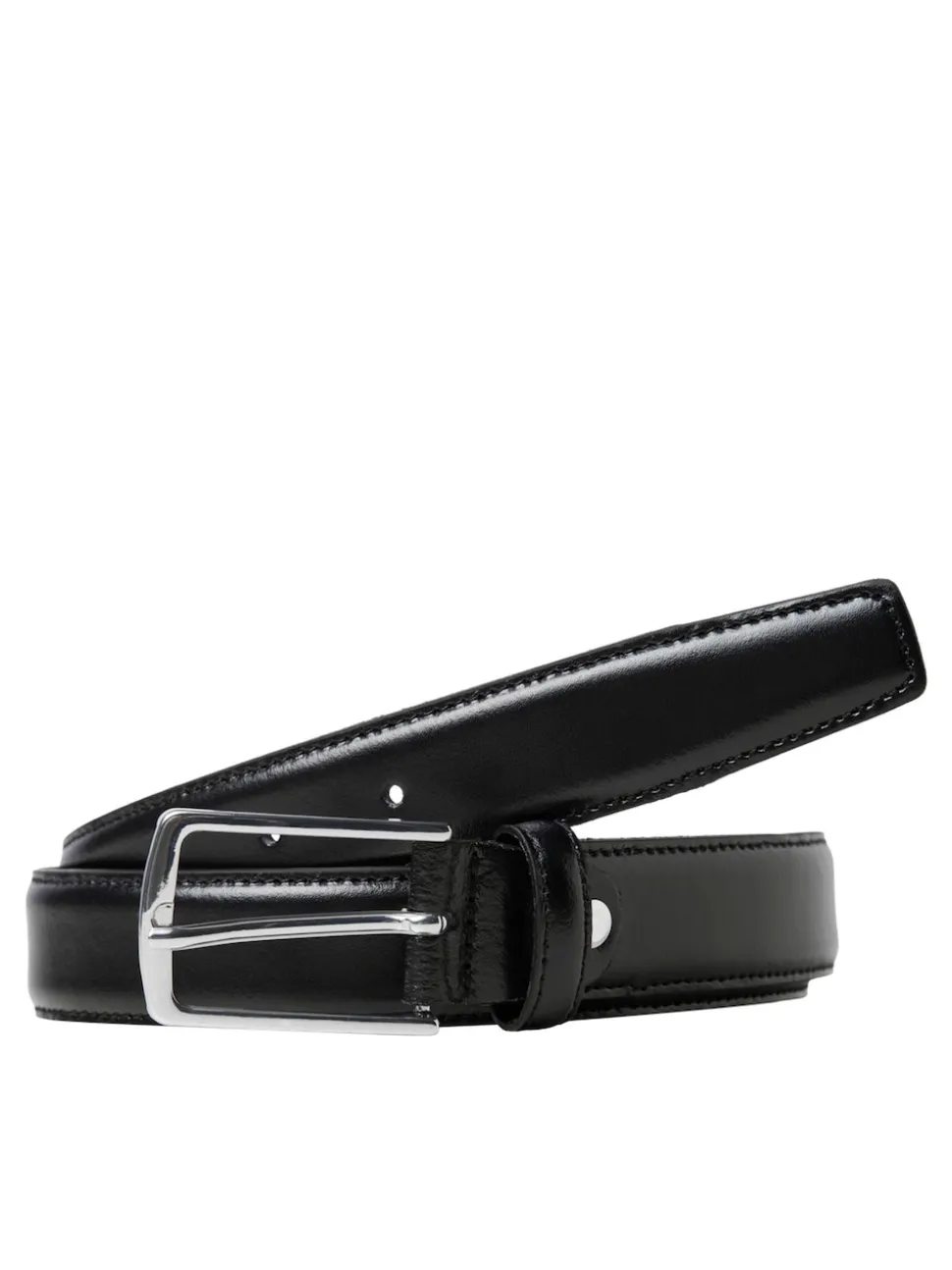 JACK & JONES Black Leather Belt