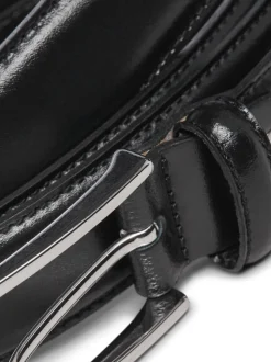 JACK & JONES Black Leather Belt