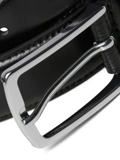 JACK & JONES Black Leather Belt