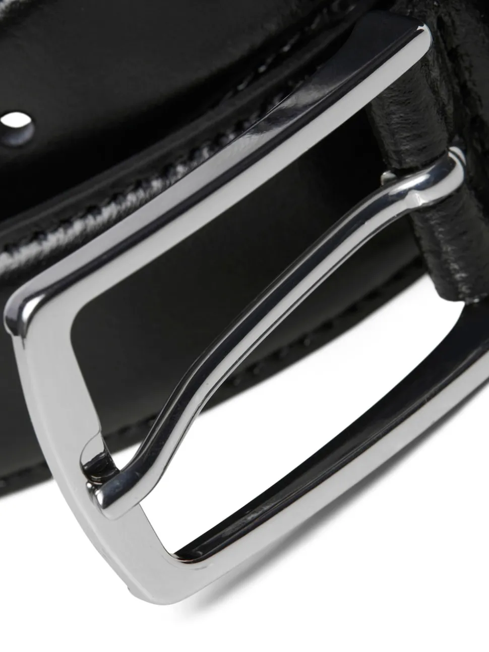 JACK & JONES Black Leather Belt
